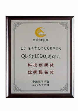 LED Tunnel light award